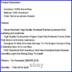 CNC Engine Case Cover Set Frame Slider Protector Guard For Z900RS Gold 18