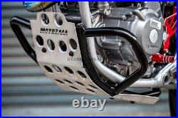 Crash Bar + Skid Plate Engine Guard Frame Protector PT For 20-22 Honda CRF300L