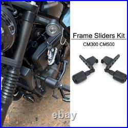 Frame Slider Crash Pad Engine Guard Kit For Honda REBEL300 CM300 REBEL500 CM500