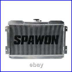 SPAWON Aluminum Radiator For 1983 1986 1984 1985 Nissan 720 2.0L L4 AT 3 Row 943