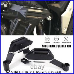 Side Engine Frame Slider Crash Kit For Triumph Street Triple 675 /675R 2013-2016